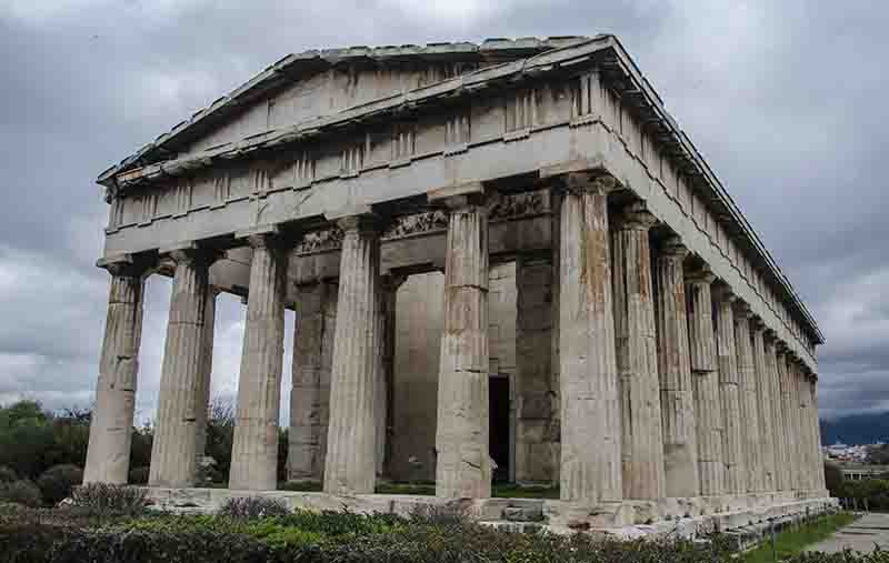 87 - Grecia - Atenas - Antigua Agora - templo El Hefestion